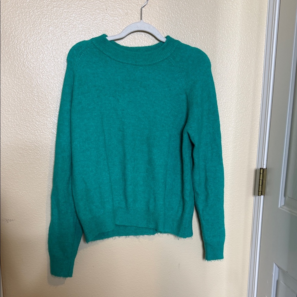 Zara Turquoise Crew Neck Sweater